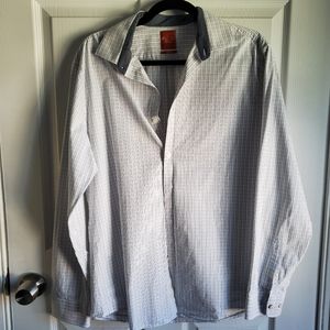 Penguin Mensingwest Button Up Grey Blue Check